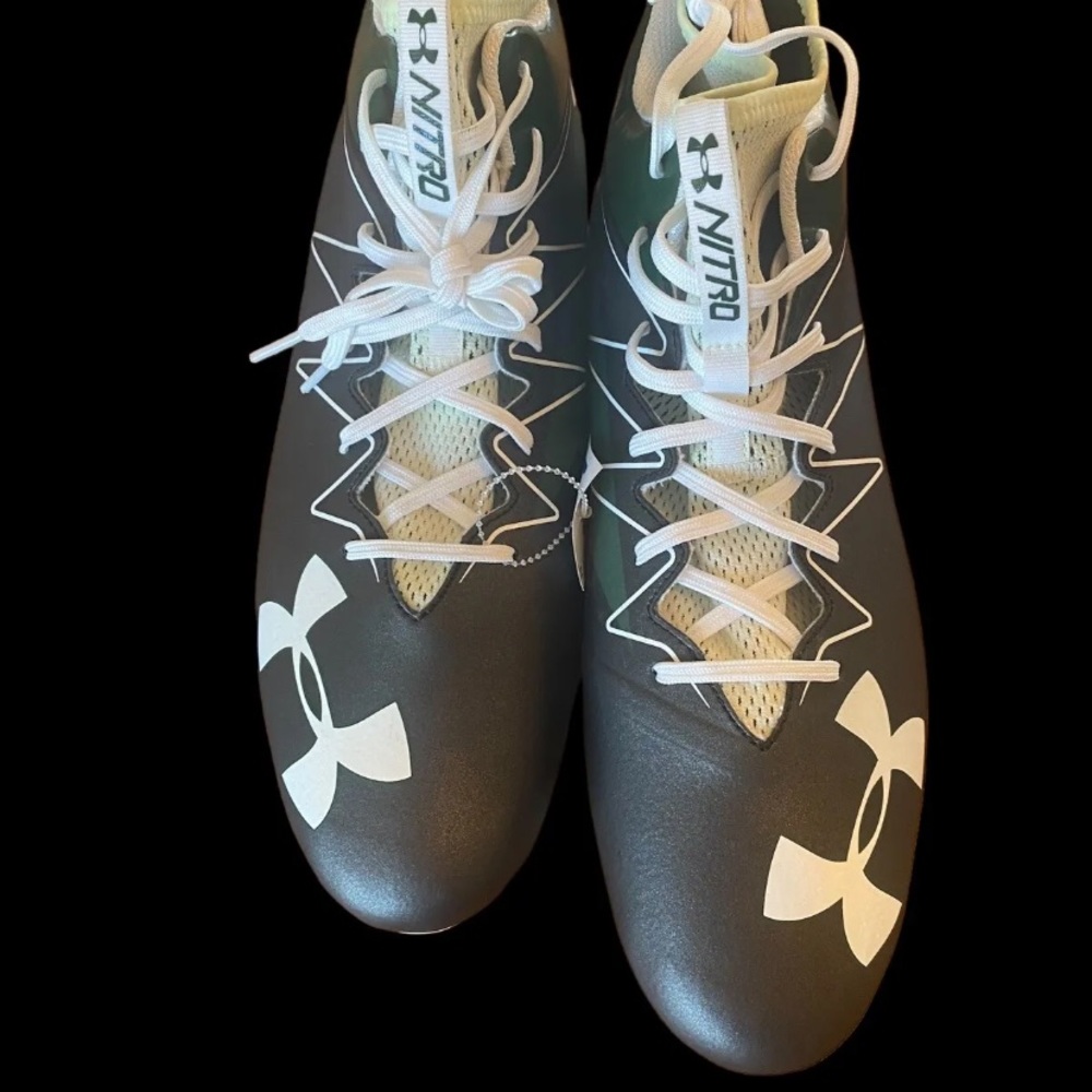 Under Armour Men's Spine Nitro Green Football Cleats 4D Foam size 15